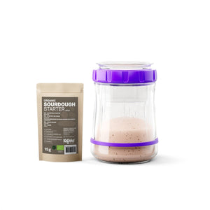 Kefirko Sourdough Fermenter 900ml with 15g sachet of Organic Sourdough Starter - 2tech ltd