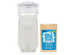 Kefirko Milk Kefir Kit with Dehydrated Grains, 1400 ml - 2tech ltd