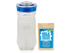 Kefirko Milk Kefir Kit with Dehydrated Grains, 1400 ml - 2tech ltd