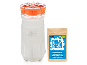 Kefirko Milk Kefir Kit with Dehydrated Grains, 1400 ml - 2tech ltd